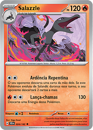 Salazzle (024/142) - Carta Avulsa Pokemon