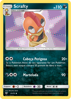 Scrafty (51/73) - Carta Avulsa Pokemon