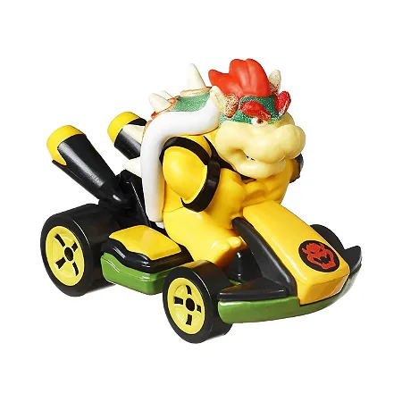 Bowser (Super Mario Bros) / Mario Kart - Carro Colecionável Hot Wheels (6cm)