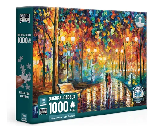 Quebra-Cabeça Som da Chuva de Leonid Afremov - 1000 peças