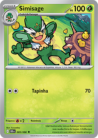 Simisage (005/086) - Carta Avulsa Pokemon