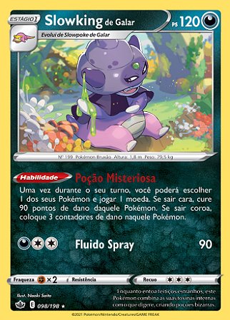 Slowking de Galar / Galarian Slowking (98/198) REV FOIL - Carta Avulsa Pokemon