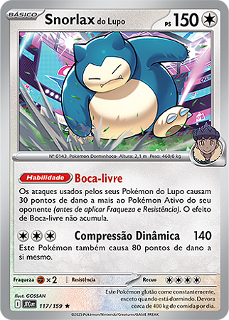 Snorlax do Lupo / Hop's Snorlax (117/159) FOIL - Carta Avulsa Pokemon