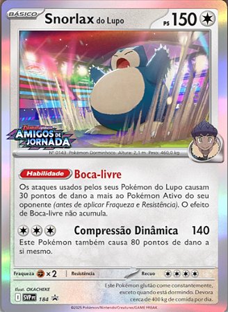 Snorlax do Lupo / Hop's Snorlax (SVP184) FOIL - Carta Avulsa Pokemon