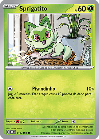 Sprigatito (016/159) - Carta Avulsa Pokemon