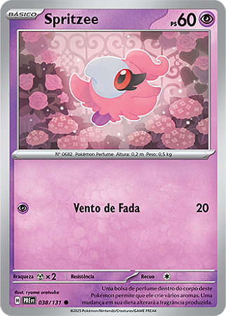 Spritzee (038/131) - Carta Avulsa Pokemon