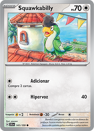 Squawkabilly (141/159) - Carta Avulsa Pokemon
