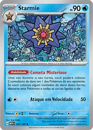 Starmie (121/165) REV FOIL - Carta Avulsa Pokemon