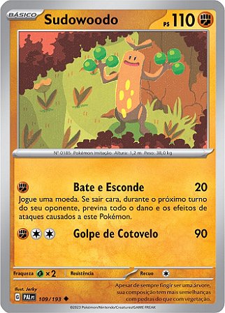 Sudowoodo (109/193) REV FOIL - Carta Avulsa Pokemon