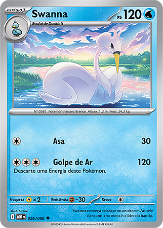 Swanna (026/086) - Carta Avulsa Pokemon