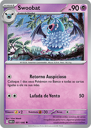 Swoobat (037/086) - Carta Avulsa Pokemon