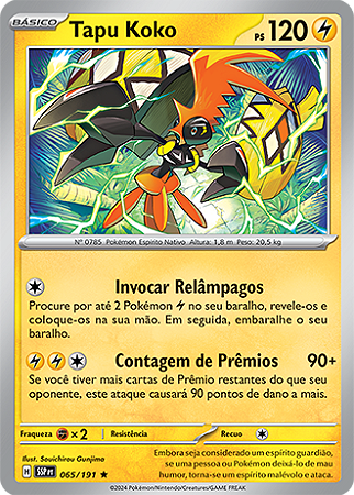 Tapu Koko (065/191) FOIL - Carta Avulsa Pokemon