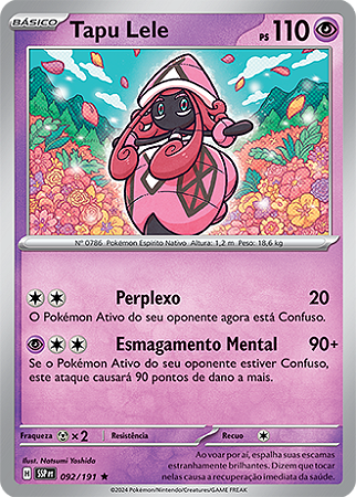 Tapu Lele (092/191) FOIL - Carta Avulsa Pokemon
