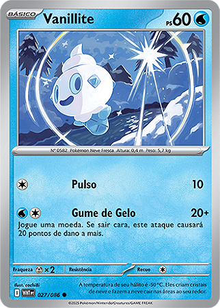 Vanillite (027/086) - Carta Avulsa Pokemon