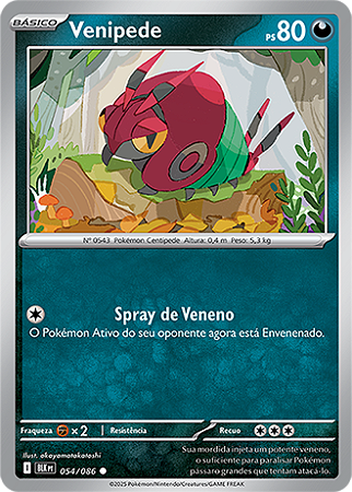 Venipede (054/086) REV FOIL - Carta Avulsa Pokemon
