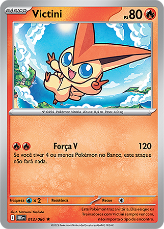 Victini (012/086) REV FOIL  - Carta Avulsa Pokemon