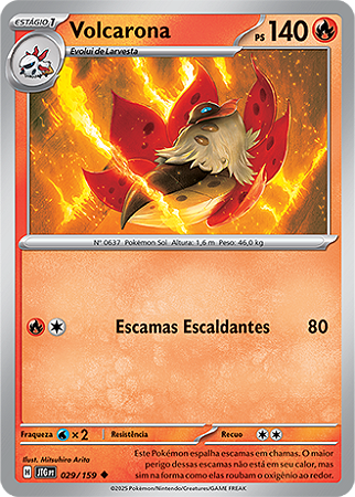 Volcarona (029/159) - Carta Avulsa Pokemon