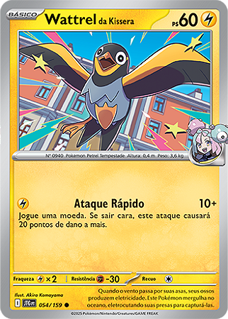 Wattrel da Kissera / Iono's Wattrel (054/159) - Carta Avulsa Pokemon