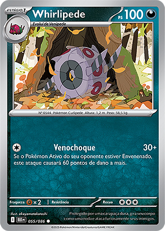 Whirlipede (055/086) - Carta Avulsa Pokemon