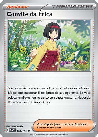 Convite da Érica / Erika's Invitation (160/165) REV FOIL - Carta Avulsa Pokemon