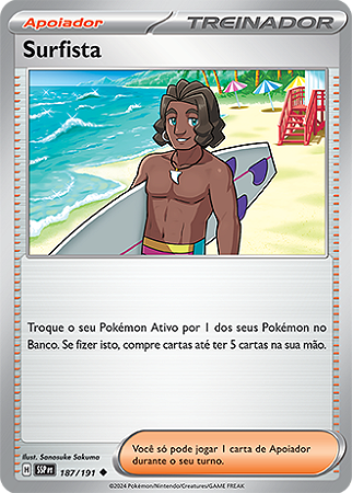 Surfista / Surfer (187/191) - Carta Avulsa Pokemon