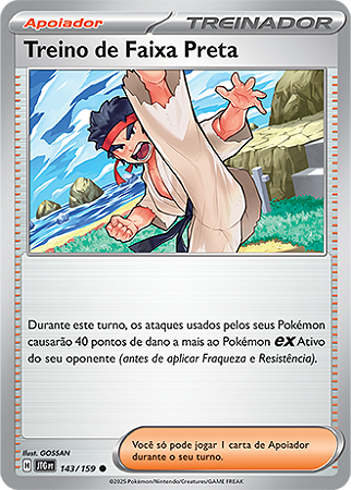 Treino de Faixa Preta / Black Belt's Training (143/159) - Carta Avulsa Pokemon