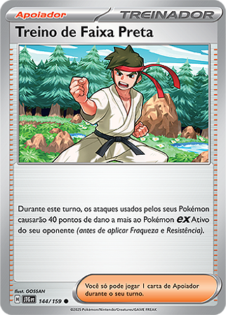 Treino de Faixa Preta / Black Belt's Training (144/159) - Carta Avulsa Pokemon