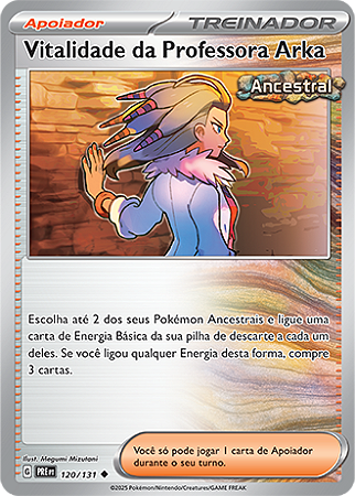 Vitalidade da Professora Arka / Professor Sada's Vitality (120/131) - Carta Avulsa Pokemon