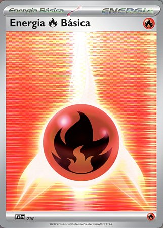 Energia de Fogo (Black-White) (SV018/032) FOIL - Carta Avulsa Pokemon