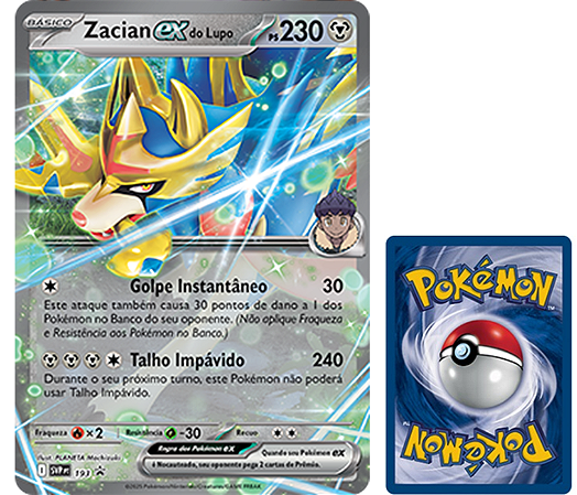 Zacian ex do Lupo / Hop's Zacian ex (SVP193) - Carta Gigante Pokemon / Oversize