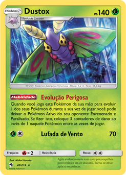 Dustox (28/214) - Carta Avulsa Pokemon