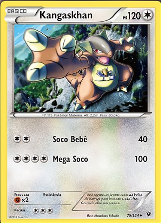 Kangaskhan (75/124) - Carta Avulsa Pokemon