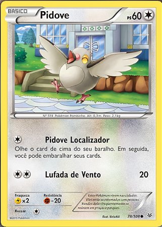 Pidove (78/108) - Carta Avulsa Pokemon