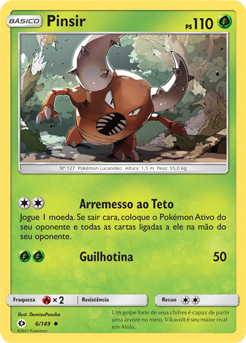 Pinsir (6/149) - Carta Avulsa Pokemon