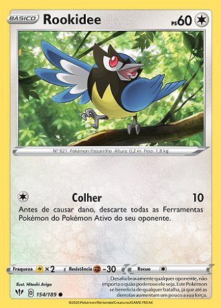 Rookidee (154/189) REV FOIL - Carta Avulsa Pokemon