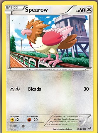 Spearow (65/108) - Carta Avulsa Pokemon