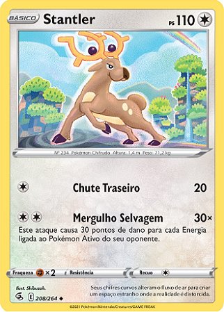 Stantler (208/264) - Carta Avulsa Pokemon