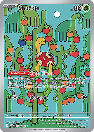 Shuckle (136/132) FOIL - Carta Avulsa Pokemon