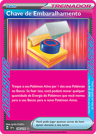 Chave de Embaralhamento Scramble Switch (186/191) FOIL - Carta Avulsa Pokemon