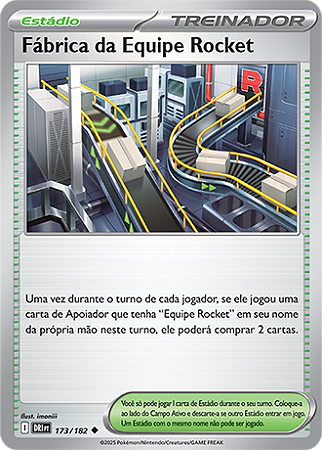 Fábrica da Equipe Rocket / Team Rocket's Factory (173/182) - Carta Avulsa Pokemon