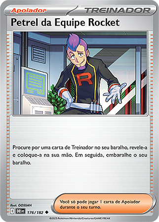 Petrel da Equipe Rocket / Team Rocket's Petrel (176/182) - Carta Avulsa Pokemon
