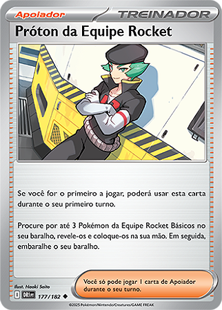 Próton da Equipe Rocket / Team Rocket's Proton (177/182) - Carta Avulsa Pokemon