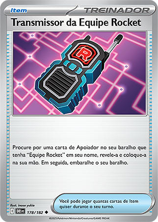 Transmissor da Equipe Rocket / Team Rocket's Transceiver (178/182) - Carta Avulsa Pokemon