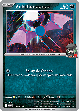 Zubat da Equipe Rocket / Team Rocket's Zubat (120/182) - Carta Avulsa Pokemon
