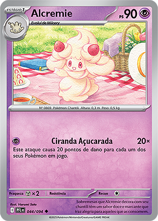Alcremie (044/094) REV FOIL - Carta Avulsa Pokemon