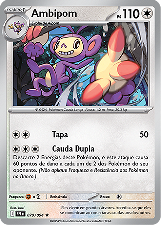 Ambipom (079/094) FOIL - Carta Avulsa Pokemon