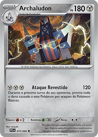 Archaludon (075/094) - Carta Avulsa Pokemon