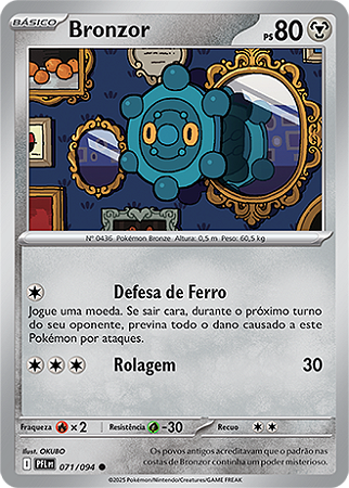Bronzor (071/094) - Carta Avulsa Pokemon
