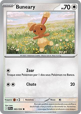 Buneary (083/094) - Carta Avulsa Pokemon