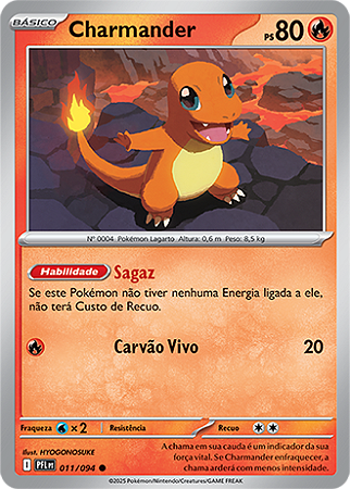 Charmander (011/094) - Carta Avulsa Pokemon